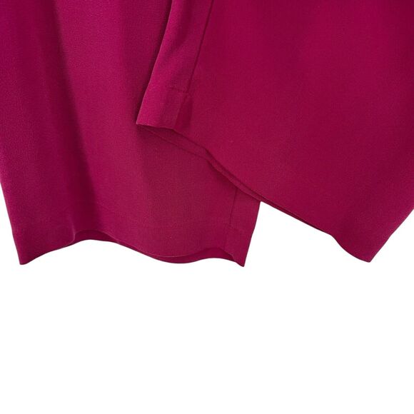 EILEEN FISHER Rhapsody 100% Silk Georgette L Crepe Straight Pant NWT MSRP 248 - Picture 6 of 11